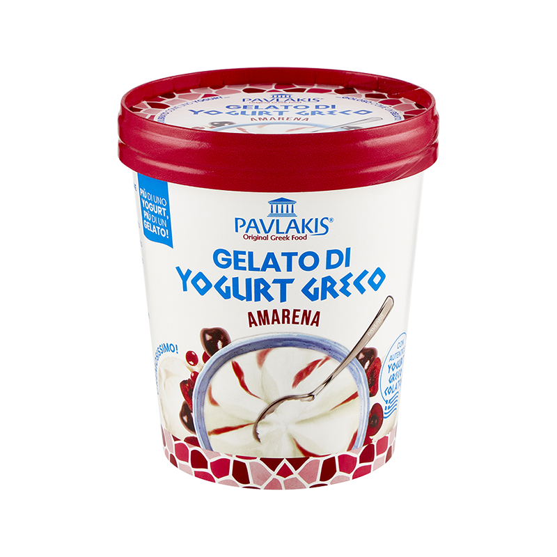 Gelato di yogurt greco all’Amarena