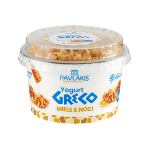 Duo Yogurt Greco 0% Miele e Noci cremoso e croccante ideale per dessert e colazioni nel food service.