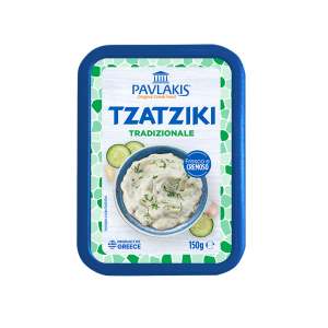 Tzatziki cremoso con cetriolo fresco e pita croccante