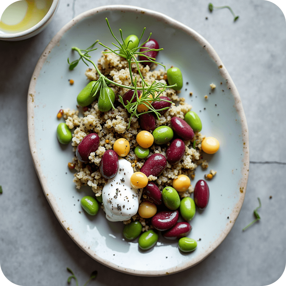 Insalata di CauliPower con Yogurt e Legumi per food service horeca