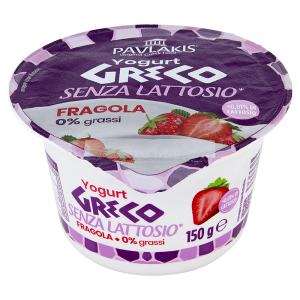 Yogurt Greco Fragola Senza Lattosio 0%
